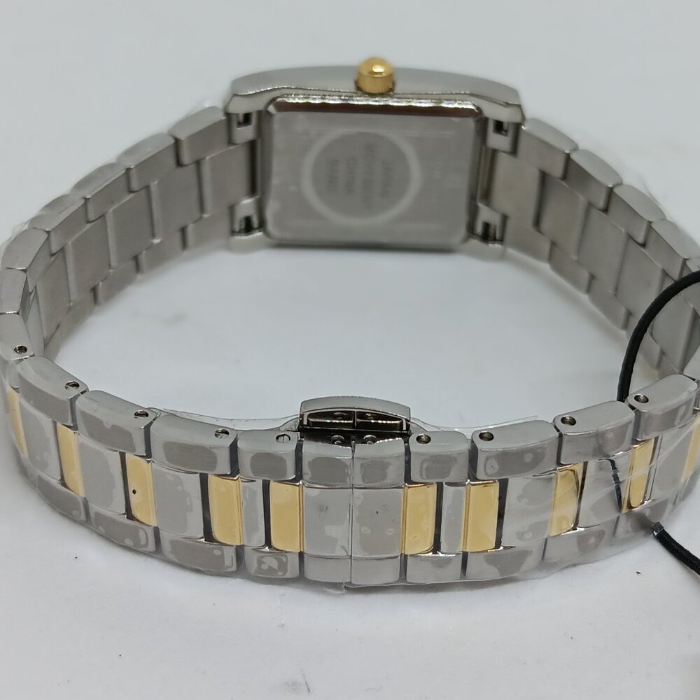 Bulova 98P230 Women's 21mm x 33mm Diamond Dial Two Tone S/Steel Tank Watch - Picture 6 of 11